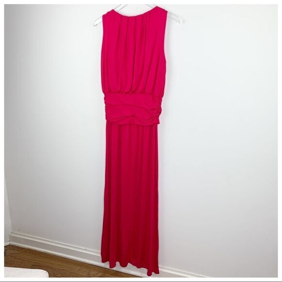 Max Studio Jersey Maxi Dress Pink/Red Sleeveless Sz M - Picture 10 of 10